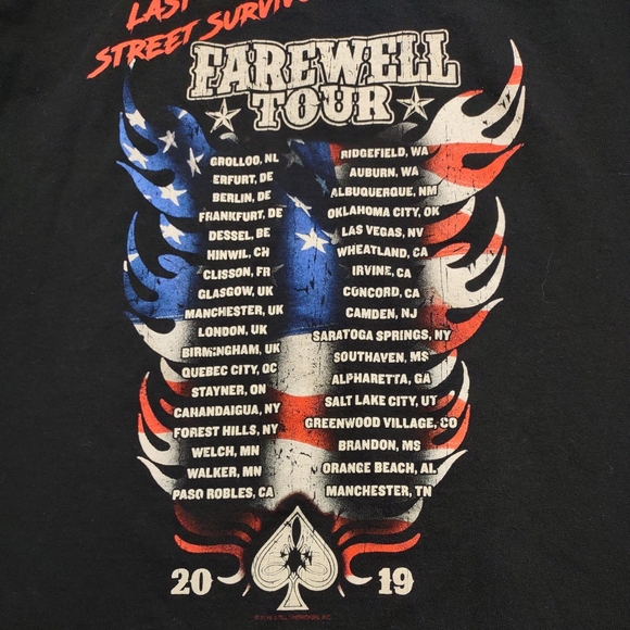 Lynyrd Skynyrd Concert Tee, Farewell Tour, 2019 - Picture 4 of 8